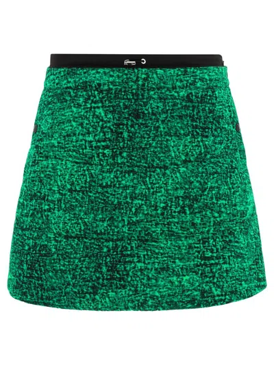 Moncler Genius "jw Anderson" Padded Skirt In Green