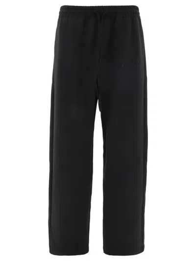Off-white "quote Wool" Trousers In Black