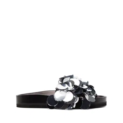 Rabanne Paco  Shoes In Silver/black