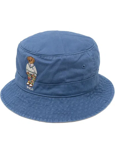 Polo Ralph Lauren 16/1 Twill-loft Bucket Hat Accessories In Old Royal