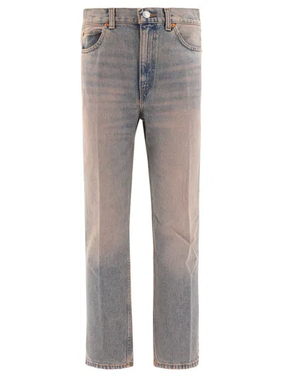 Re/done "70's Loose Flare" Jeans In Blue