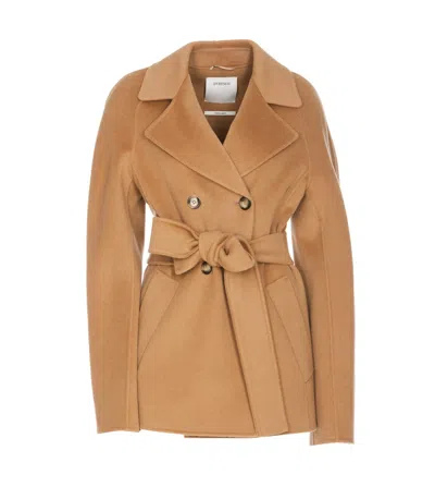 Sportmax Double-breasted Belted Coat In Non Definito