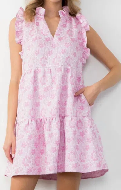 Thml Floral Dress In Pink