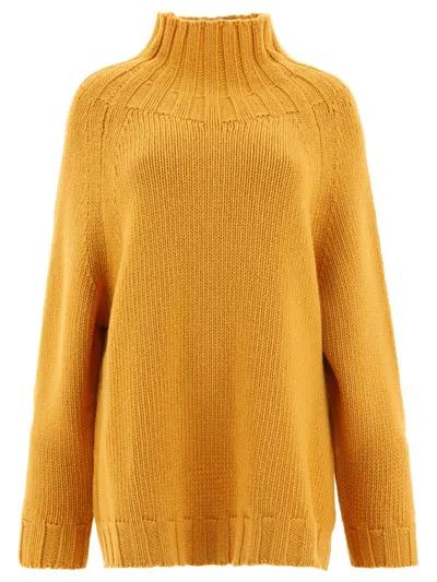 Aspesi Ribbed Sweater In Yellow