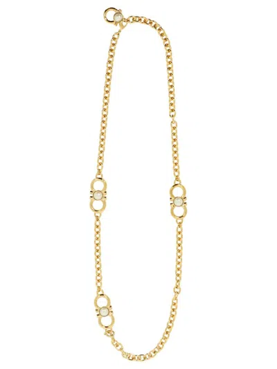 Ferragamo "gancini" Necklace In Gold
