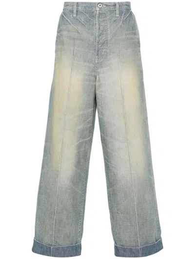 Kenzo Trousers In Dirty Stone