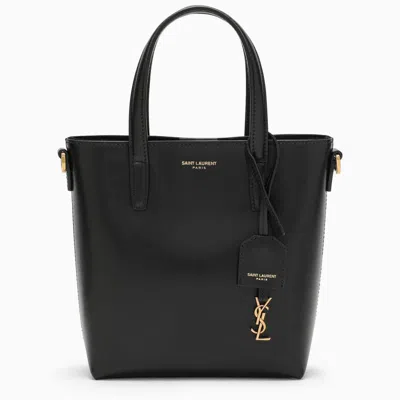 Saint Laurent Mini Shopping Bag In Box In Black