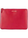 Comme Des Garçons Top Zip Wallet In Red
