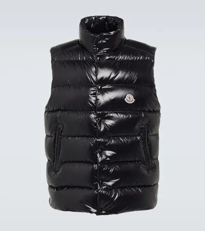 Moncler Tibb Nylon Laque Down Vest In Black