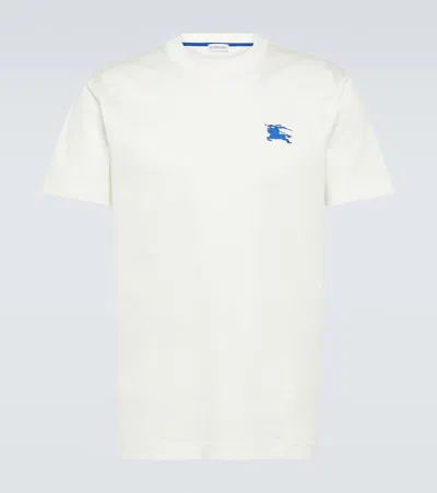 Burberry Cotton Ekd T-shirt In White