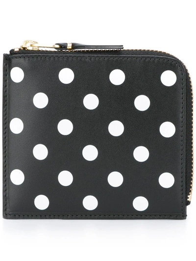 Comme Des Garçons Polka Dot Wallet In Black