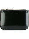 Comme Des Garçons Top Zip Coin Purse In Black