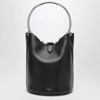 Alaïa Alaia Large Ring Bucket Black Leather Bag Women