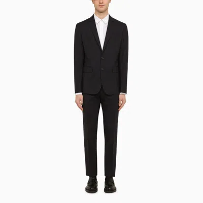 Dsquared2 Blue Navy Single-breasted Wool Suit Men
