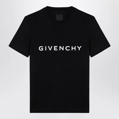 Givenchy Black Archetype Cotton T-shirt With Logo Men