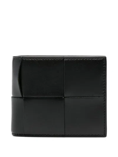 Bottega Veneta Bi-fold Cassette Wallet With Coin Purse Accessories In Black