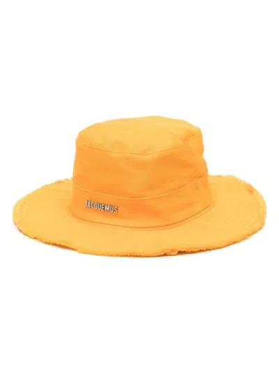 Jacquemus Le Bob Artichaut Bucket Hat In Yellow & Orange