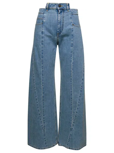 Maison Margiela Pants 5 Pockets In Blue