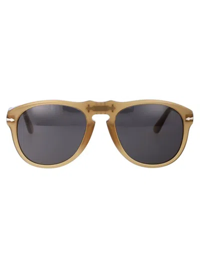 Persol Pilot Frame Sunglasses In Brown