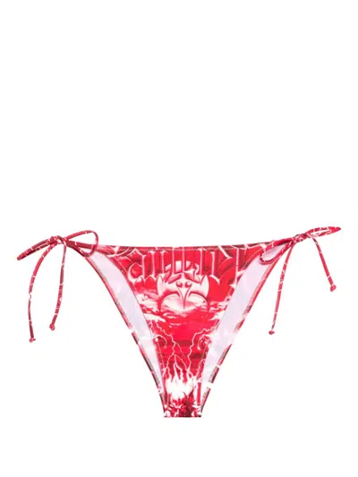 Jean Paul Gaultier Diablo Bikini Bottoms In Red