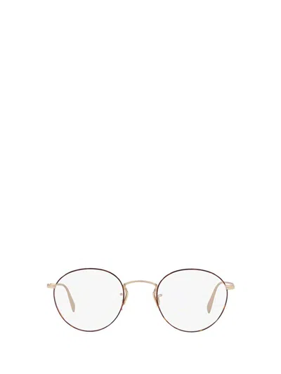 Oliver Peoples Eyeglasses In Soft Gold / Amber Dtbk Foil