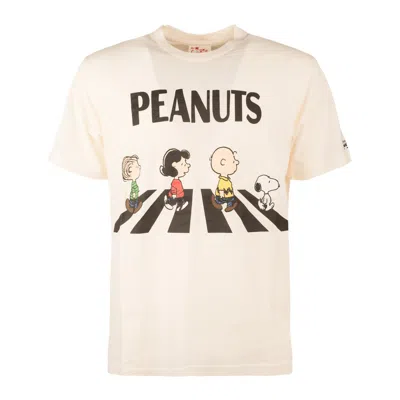 Saint Barth Cream T-shirt With Peanuts Print In White