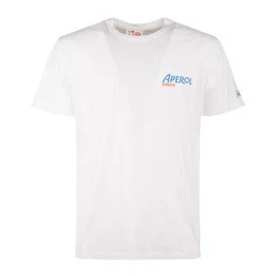 Saint Barth White T-shirt With Aperol Spritz Print