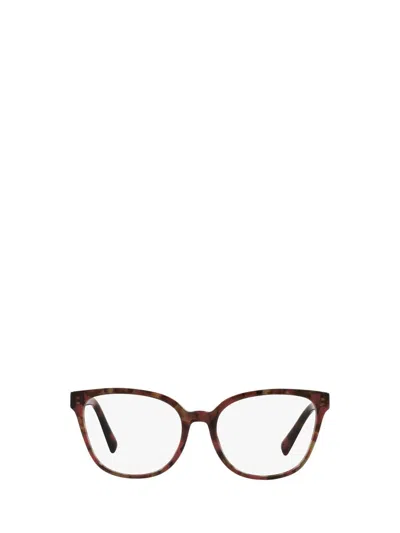 Valentino Garavani Valentino Eyewear Eyeglasses In Red Havana