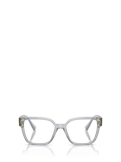 Versace Eyewear Eyeglasses In Transparent Grey