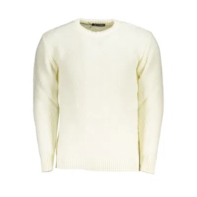 U.s. Grand Polo White Fabric Sweater In Yellow