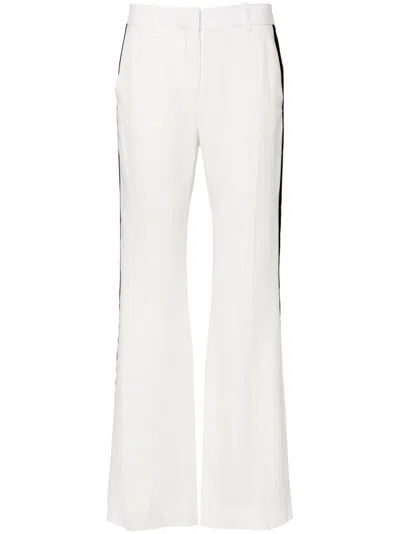 Nina Ricci Mid-rise Bootcut Trousers In White