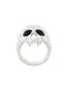 KASUN LONDON SKULL RING,VAMPIRESKULLRINGSILVER11916689