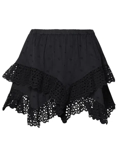 Isabel Marant Étoile 'sukira' Black Organic Cotton Miniskirt