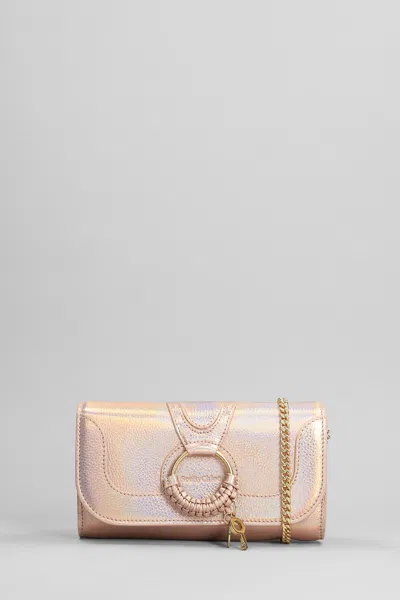 See By Chloé Hana Chain Wallet In Rose-pink