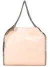 Stella Mccartney Tiny Falabella Metallic Tote In Pink