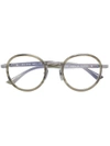 GUCCI WIDE BRIDGE ROUND GLASSES,GG0067O11975748