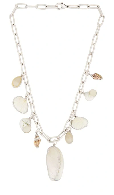 Child Of Wild Aphrodite Shell Charm Necklace In Silver