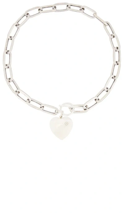 Child Of Wild Love Spell Chain Choker In Silver