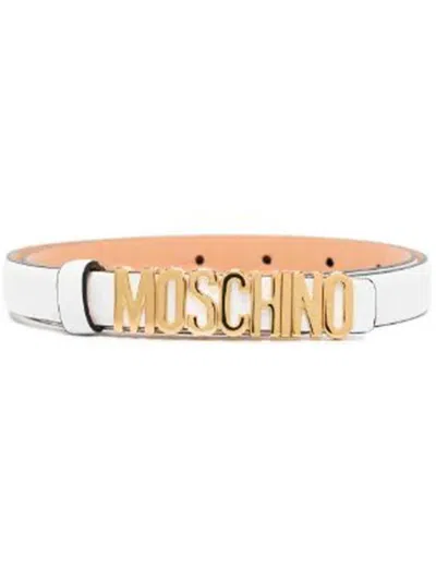 Moschino Belt With Logo Plaque