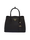 Prada Women's Small Saffiano Leather Double Bag In Brown