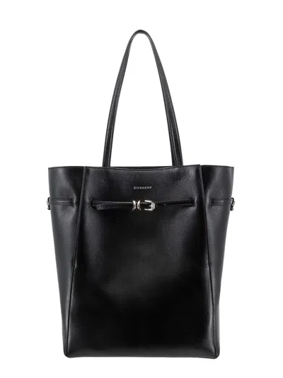 Givenchy Voyou Medium Leather Tote Bag In Black