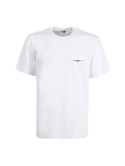 Msgm T-shirt  In White