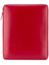 Comme Des Garçons Zipped Clutch In Red