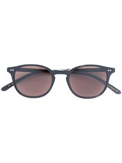 Josef Miller Round Framed Sunglasses In Black