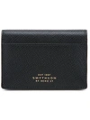 Smythson Snap Button Wallet In Black