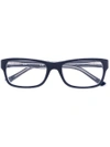 Ray Ban Rectangle Glasses In Blue