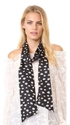 MADEWELL SEATTLE FLORAL SKINNY MENSY SCARF