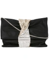 JIMMY CHOO JIMMY CHOO CHANDRA CLUTCH - BLACK,CHANDRAMSII11798096