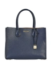 MICHAEL MICHAEL KORS BLUE MERCER TOTE,30F6GM9T3L 414