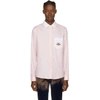 GUCCI GUCCI PINK EMBROIDERED BEE SHIRT,493763 Z367F